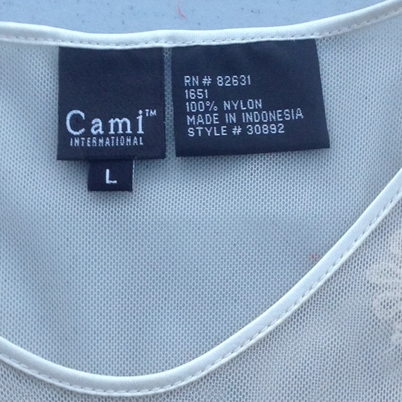 Sheer embroidered top - Picture 7 of 8